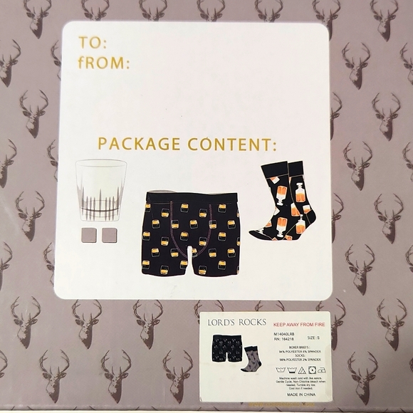 Lord's Rocks Gentleman's Pack Whiskey Themed Gift Set NEW - Picture 3 of 4